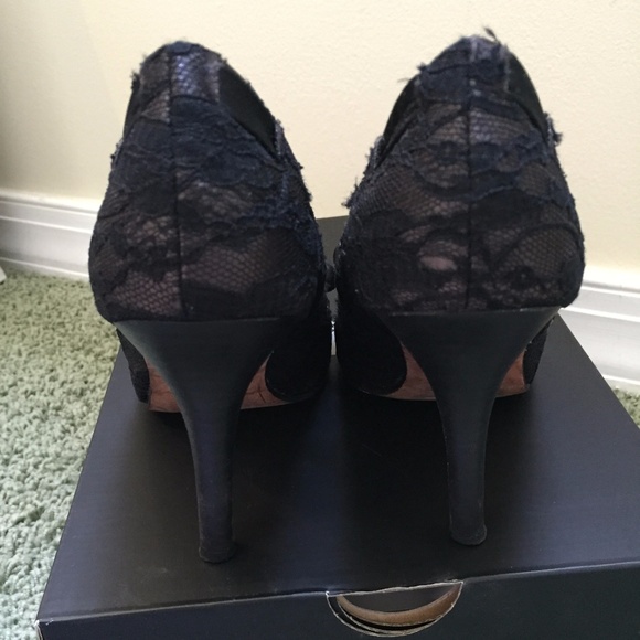 Nine West Black Lace Heels - Picture 3 of 4
